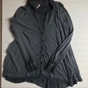 Free People button front tunic